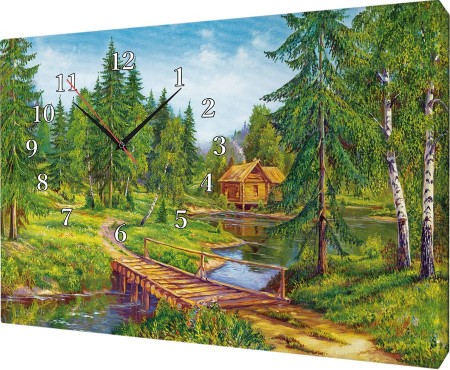 Часы на холсте 40х50 У422